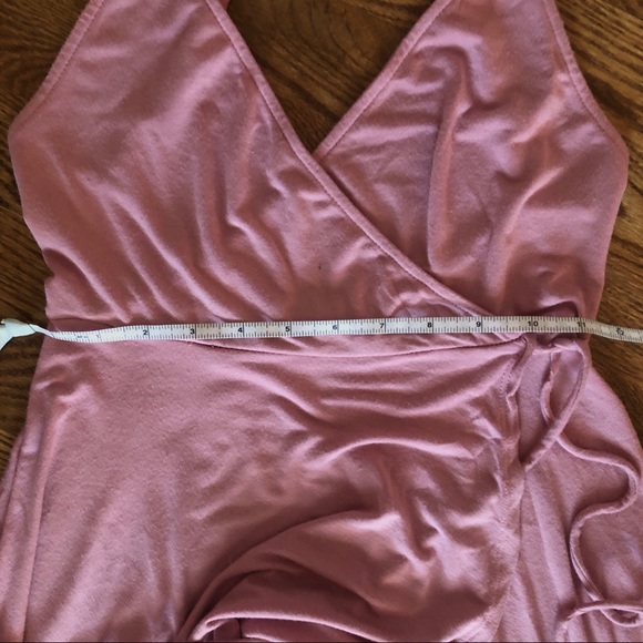 Kimchi Blue mauve pink side tie wrap dress - Picture 9 of 11